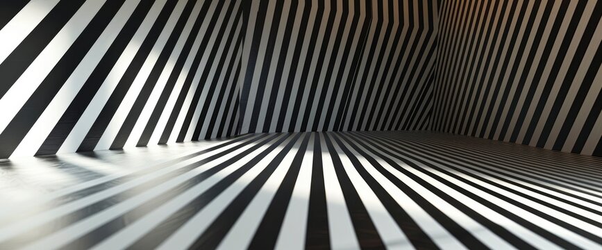 Discuss The Role Of Striped Patterns In Creating Visual Illusions Of Space, Wallpapers HD