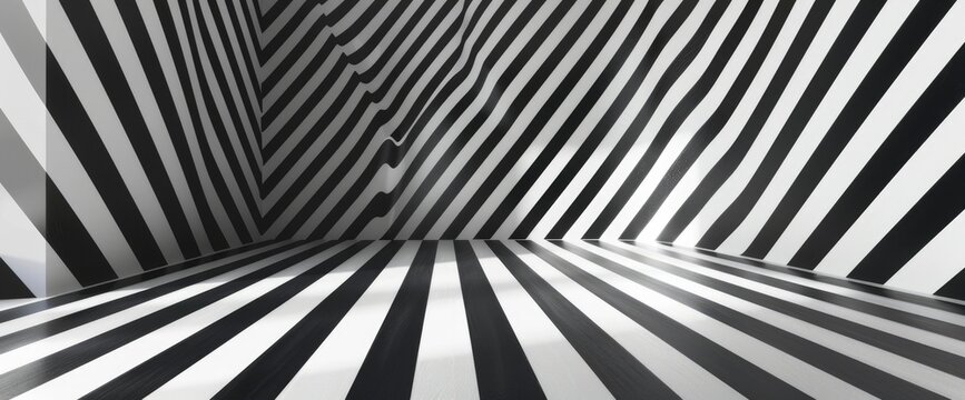 Discuss The Role Of Striped Patterns In Creating Visual Illusions Of Space, Wallpapers HD