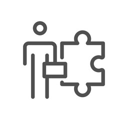 Fototapeta premium Business audit related icon outline and linear vector. 