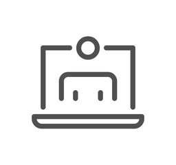 Obraz premium Business audit related icon outline and linear vector. 