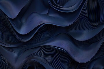 Naklejka premium Enigmatic navy interlocking gradient lines abstract background. Cyber art