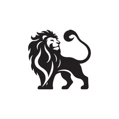 vector set of lion silhouette logo Lion collection.