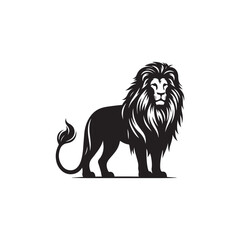 vector set of lion silhouette logo Lion collection.