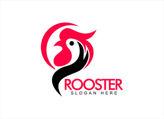 Roasted chicken steak restaurant logo design inspiration template