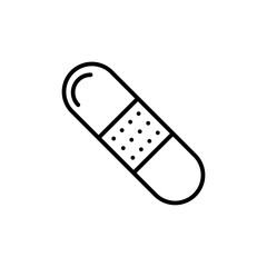 Band Aid Icon Set Medical Patch Illustrations for Healthcare and First Aid