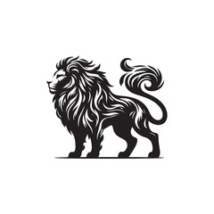 vector set of lion silhouette logo Lion collection.