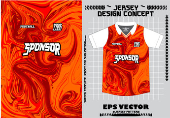 Sports jersey t-shirt design concept vector template, Football jersey concept with front and back view for Cricket, soccer, Volleyball, Rugby, tennis and