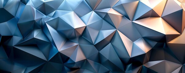 Obraz premium Abstract polygonal shapes with shadow effects, abstract background, concept of modern design