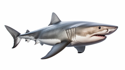 Naklejka premium Shark isolated on white background.