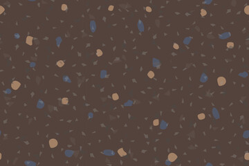 Seamless Venetian Abstract Pattern. Mosaic Wall Italian Texture. Vector Terrazzo Ceramic Design. Terrazzo Color Mosaic Material. Gray Marble Floor Background. Stone Interior Irregular Print. Glass Art