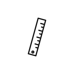 Ruler Icon Collection Measurement Tool Illustrations for Education and Design Projects