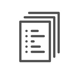 Head hunting related icon outline and linear vector.	
