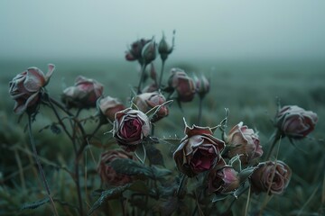 flowers in the morning