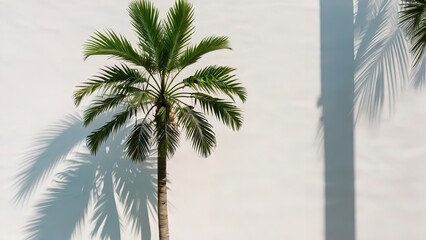 palm trees in the wind
