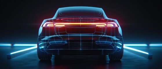 Naklejka premium Embracing the future with electric vehicles EV for sustainable transportation