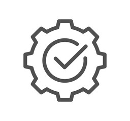 Engine optimization related icon outline and linear vector.	

