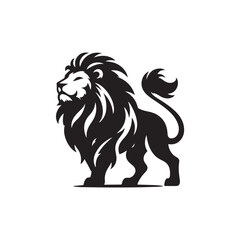 vector set of lion silhouette logo Lion collection.