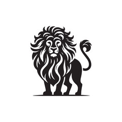 vector set of lion silhouette logo Lion collection.