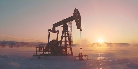 4k virtual animation of oil pump jack extracting crude oil. Concept Oil Industry, Virtual Animation, 4K Resolution, Oil Pumping Operations, Crude Oil Extraction