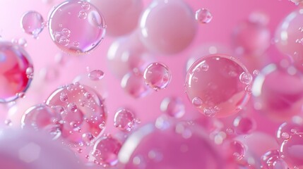 Bubbles in a Pink Liquid