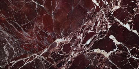 Intricate Details: Rosso Levanto Marble Macro Shot - Dark Red with White Veins, High Detail - Perfect for Rich Textures