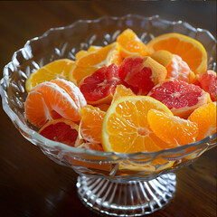 Tasty and healthy nutrition concept fruit in bowl, Close-up fork with bowl of fruit