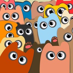 Cat in the background 