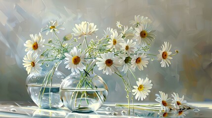 flowers in the glass