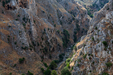 Dramatic Topolia gorge, Topolia, Crete, Greece