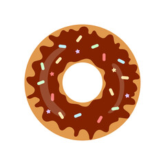 Donut icon. Vector concept illustration for design