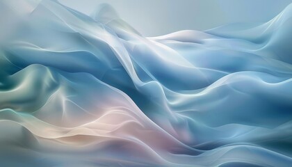 Obraz premium Abstract Ocean Waves with Soft Lighting