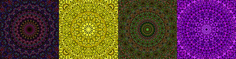 Geometric floral mandala background collection