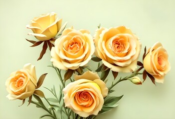 bouquet of yellow roses