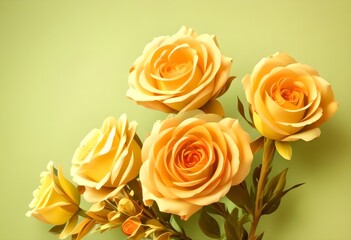 bouquet of yellow roses