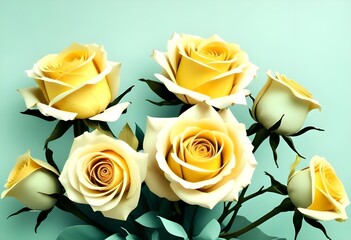 bouquet of yellow roses
