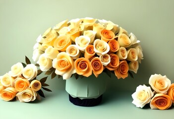 bouquet of yellow roses