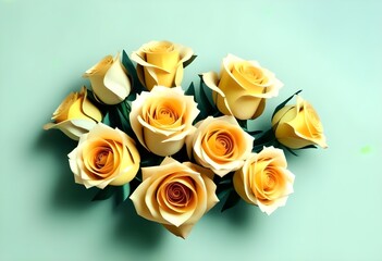 bouquet of yellow roses