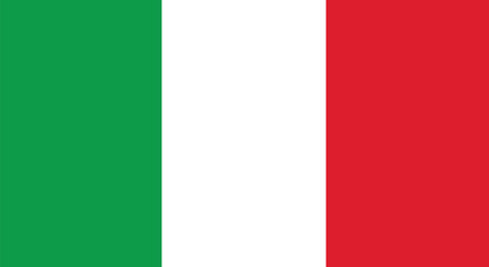 Italy flag simple vector illustration
