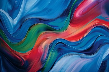 Vibrant Abstract Art with Swirling Colors