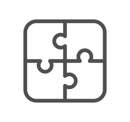 Fototapeta premium Creative business solutions icon and linear vector. 