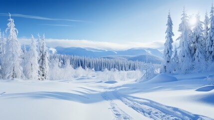 Obraz premium Winter Wonderland Landscapes.