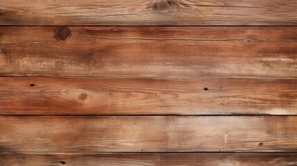 Naklejka premium Image presenting weathered wooden planks with rich brown hues and visible knots, making it ideal for rustic, vintage-themed, or decorative projects.