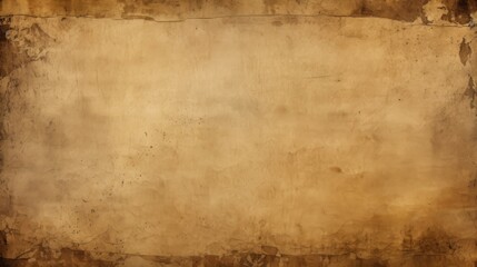 Naklejka premium Aged parchment paper that features a weathered, rustic feel with a simple, blank background, ideal for creating vintage-inspired writing projects or artistic endeavors.