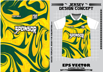 Sports jersey t-shirt design concept vector template, Football jersey concept with front and back view for Cricket, soccer, Volleyball, Rugby, tennis and