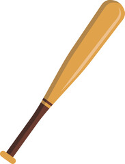 Illustration of a baseball bat. Vector.