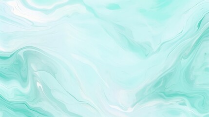 Obraz premium This image showcases a beautiful light blue-green marble texture, with fluid and wavy patterns creating a serene and calming visual experience, ideal for design and decoration concepts.