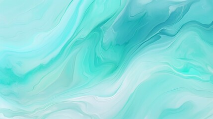 Obraz premium This image shows a calm blue-green marble texture characterized by fluid motion and soft swirls, creating a peaceful and soothing visual perfect for tranquil environments and designs.