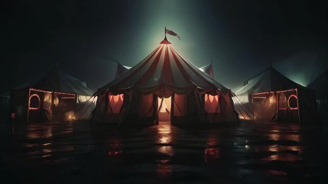 Horror circus tent