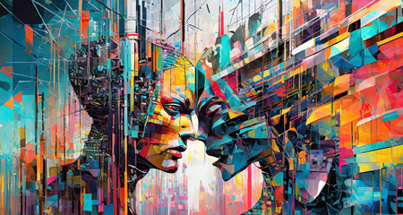 digital glitch art masterpiece