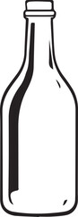 Monochrome Bottle Logo Icon